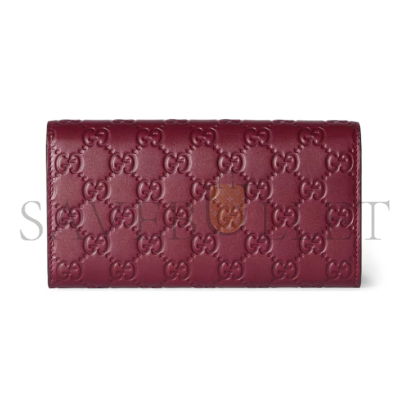 GUCCI GG EMBLEM CONTINENTAL WALLET 847210 (19*10*3.5cm)